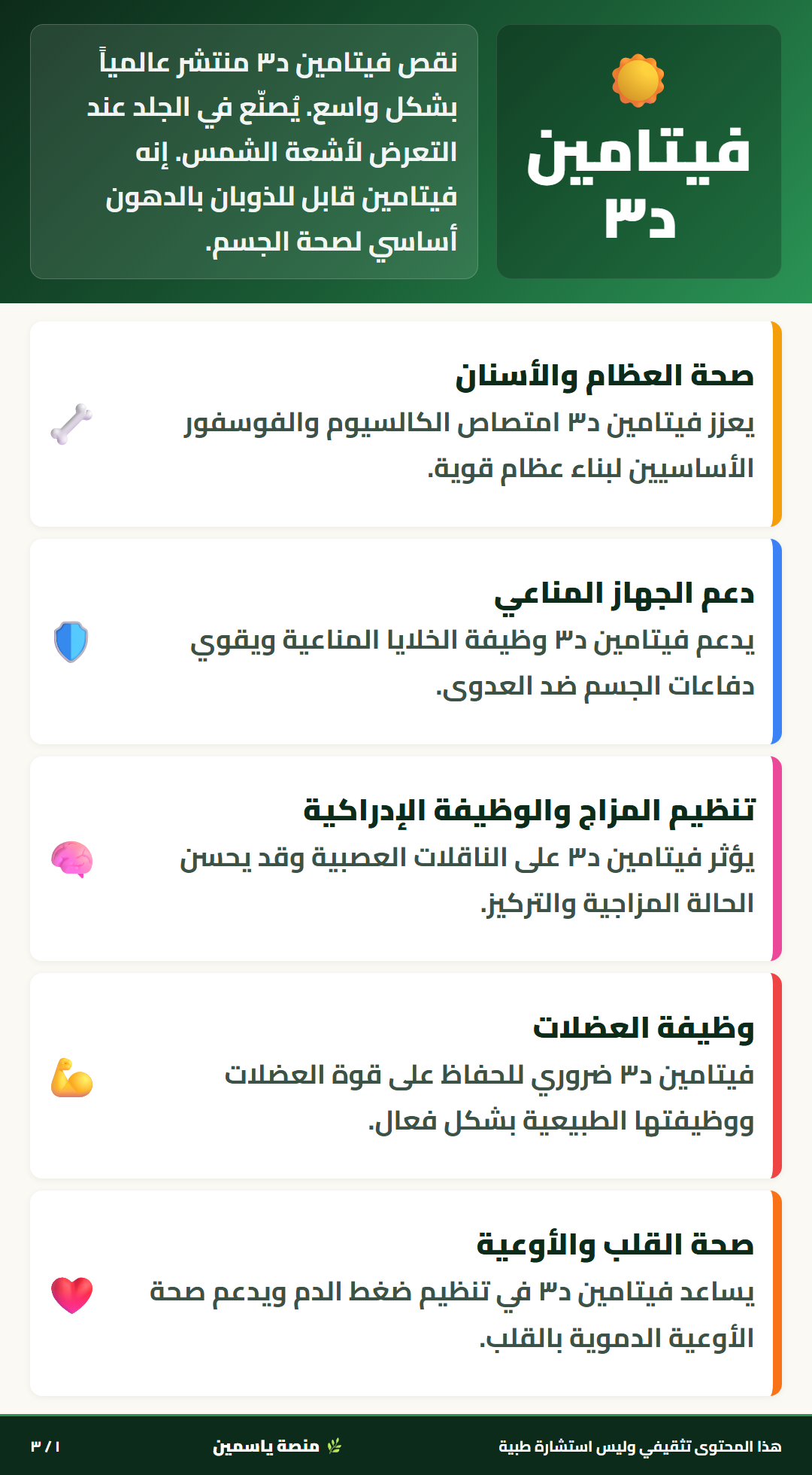 بطاقة فيتامين د٣ - 1